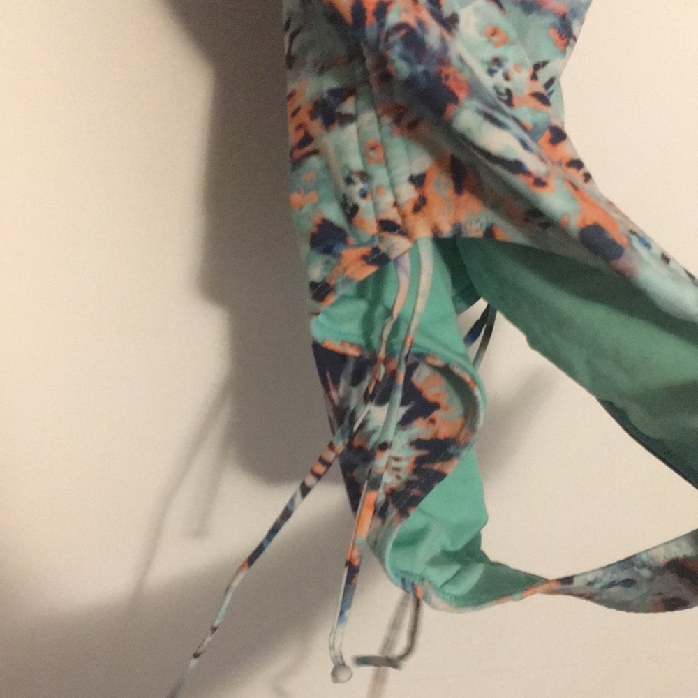 Juniors Cyn & Luca Ophelia Drawstring Side One Piece Swimsuit - Picture 8 of 12